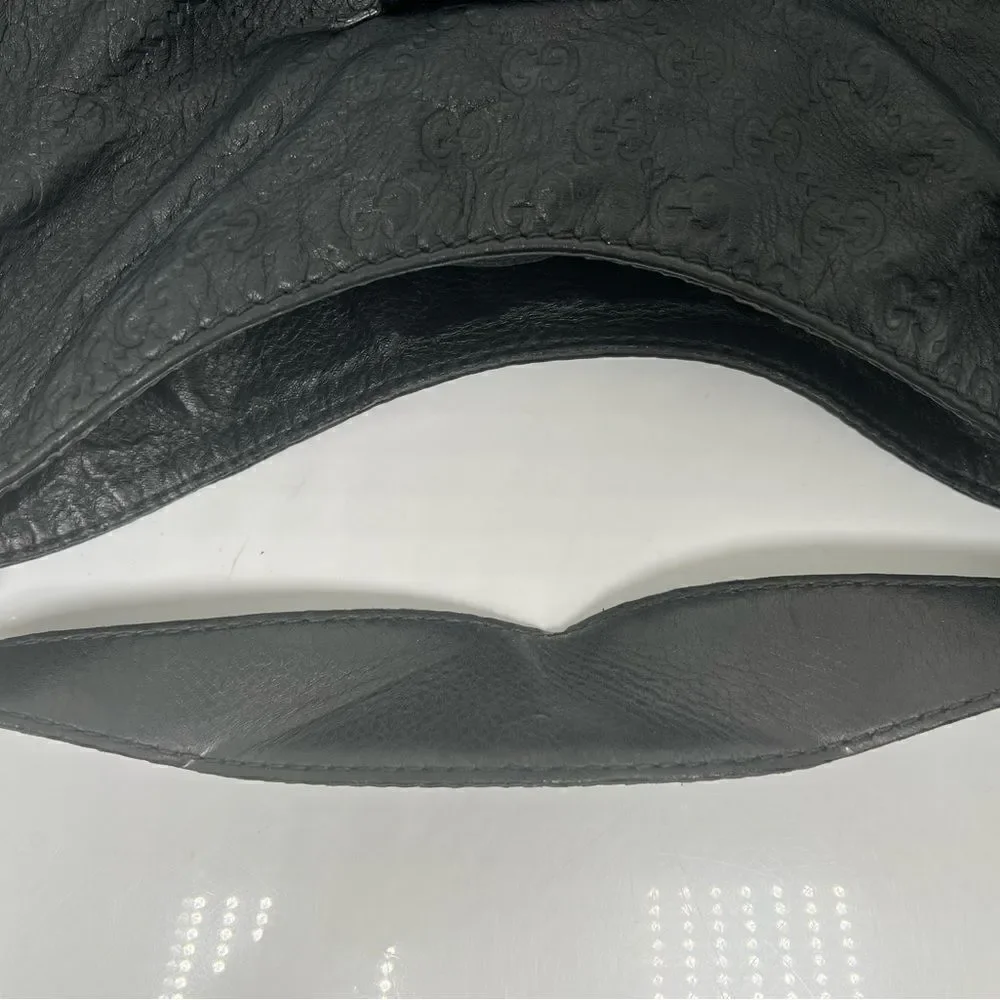 Guccissima Gucci Black Handbag Bag Hobo - Picture 8 of 14